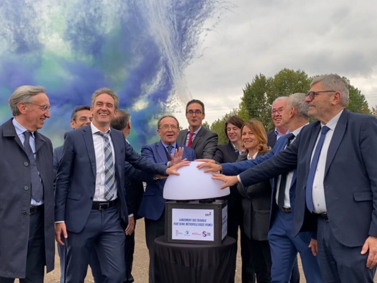 les travaux du port en plaine d’Achères sont officiellement lancés