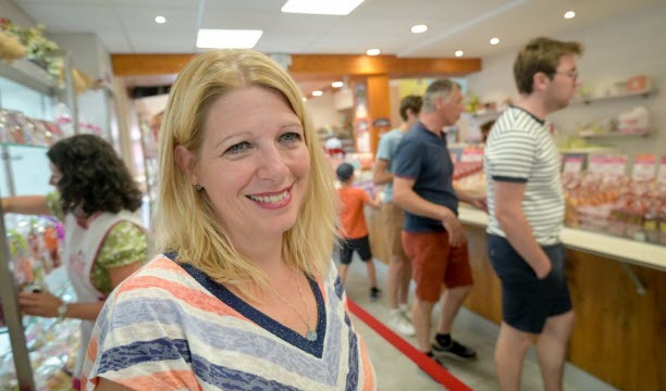 Fabienne Picard, la PDG de la confiserie des Hautes-Vosges à Plainfaing. Photo Vosges Matin/Jérôme Humbrecht