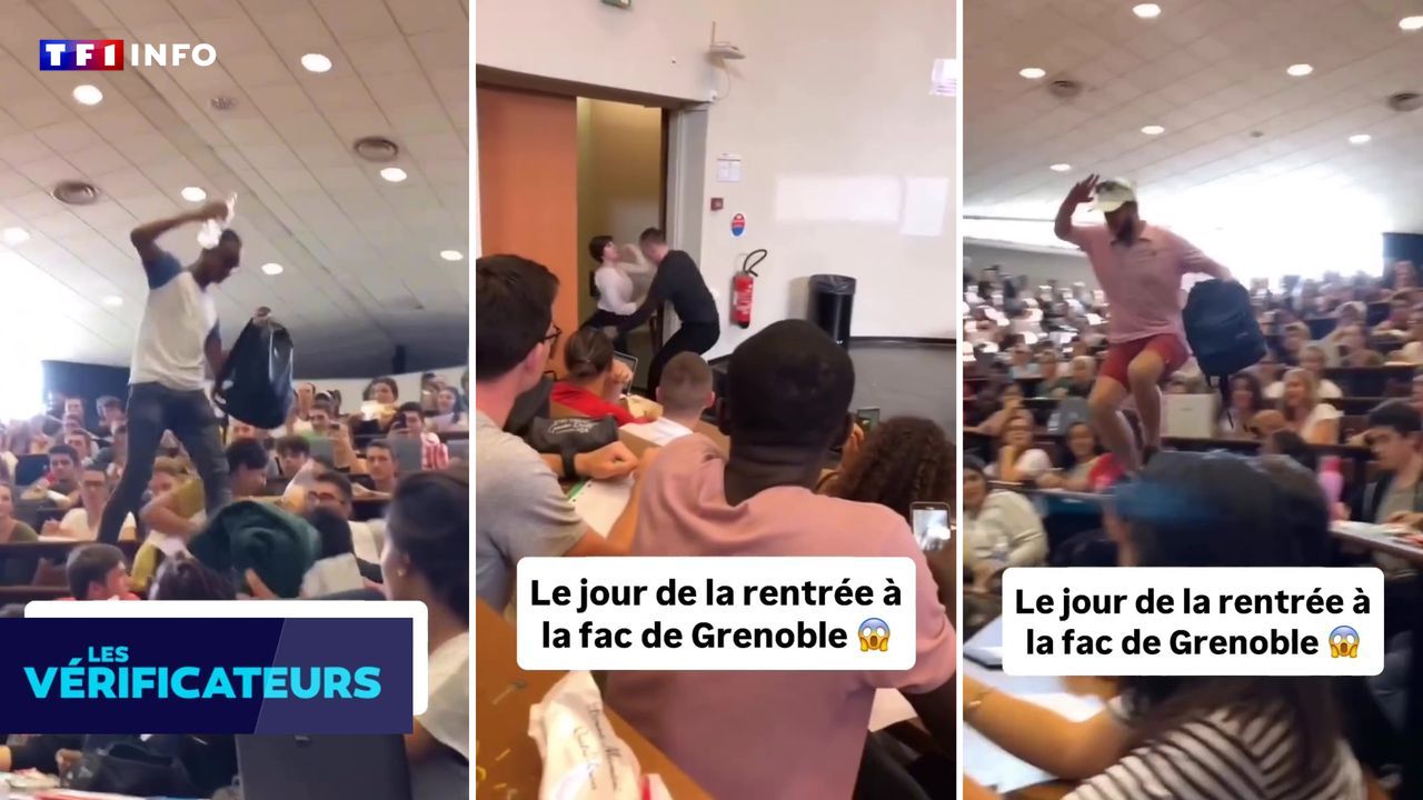 VÉRIF' - Prof giflé, étudiants marchant sur les tables... Gare à cette vidéo de la "rentrée à la fac de Grenoble"