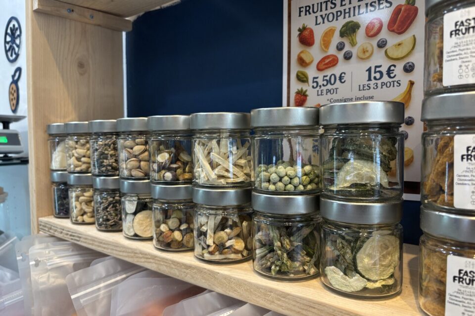 Les condiments sont aussi lyophilisés.