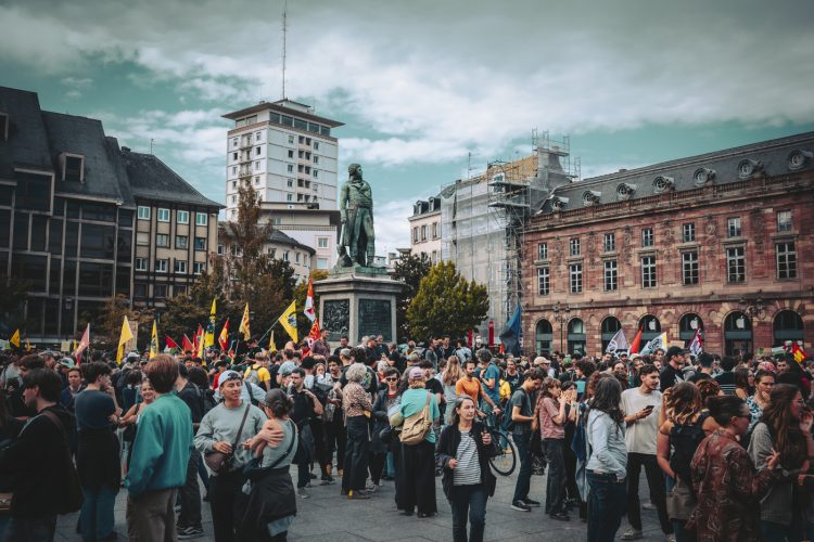 10 septembre, bloquons tout, Foule, manifestation, Kléber