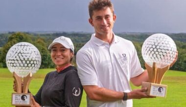 Fernanda Lira et Quentin Debove Alps Tour Golf / Raffaele Canepa