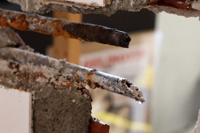 La plomberie du bâtiment est en partie rongée par les moisissures et les fuites sont récurrentes. (© Document remis à actu Grenoble)