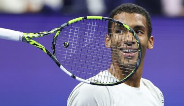 Félix Auger-Aliassime a retrouvé le sourire lors de cet US Open 2025. (Photo by Elsa/Getty Images)