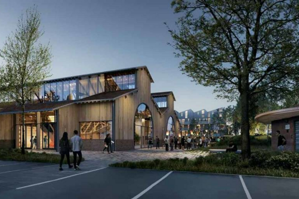 La maquette des futures Halles Amouroux.