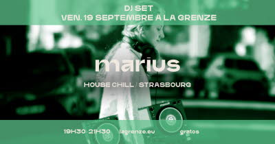 Illustration DJ SET en terrasse : Marius à La Grenze