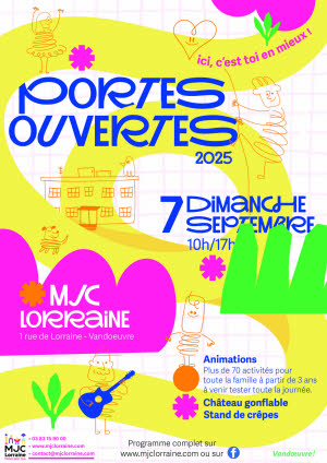 Illustration Portes ouvertes de la MJC Lorraine