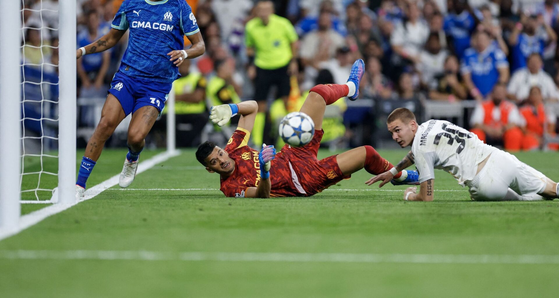 Real Madrid - Marseille | Les notes de l'OM : Geronimo Rulli le mur, Matt O'Riley dans le dur