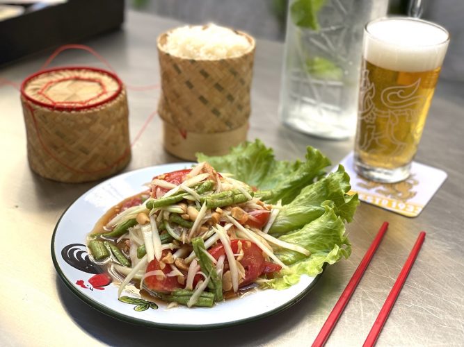 Recette de chef koa thai salade de papaye