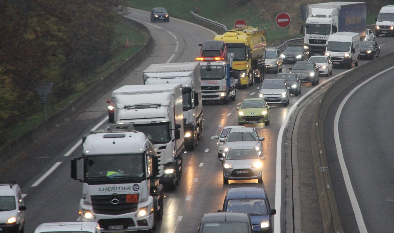 pagaille sur l'A47 près de Saint-Étienne, ce qu'il s'est passé