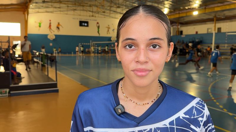 Stéphanie Borges Da Curz, joueuse du Cosma Volley, ravie de participer à ce tournoi de reprise dédié à Aline Robinson.