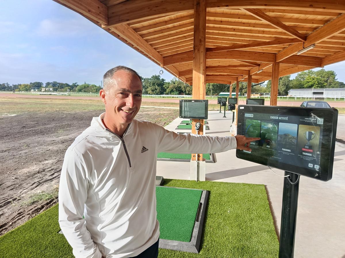 Pour Laurent Pargade, la technologie mise en place sur chaque poste du practice rendra la pratique du golf à la fois plus ludique et performante.