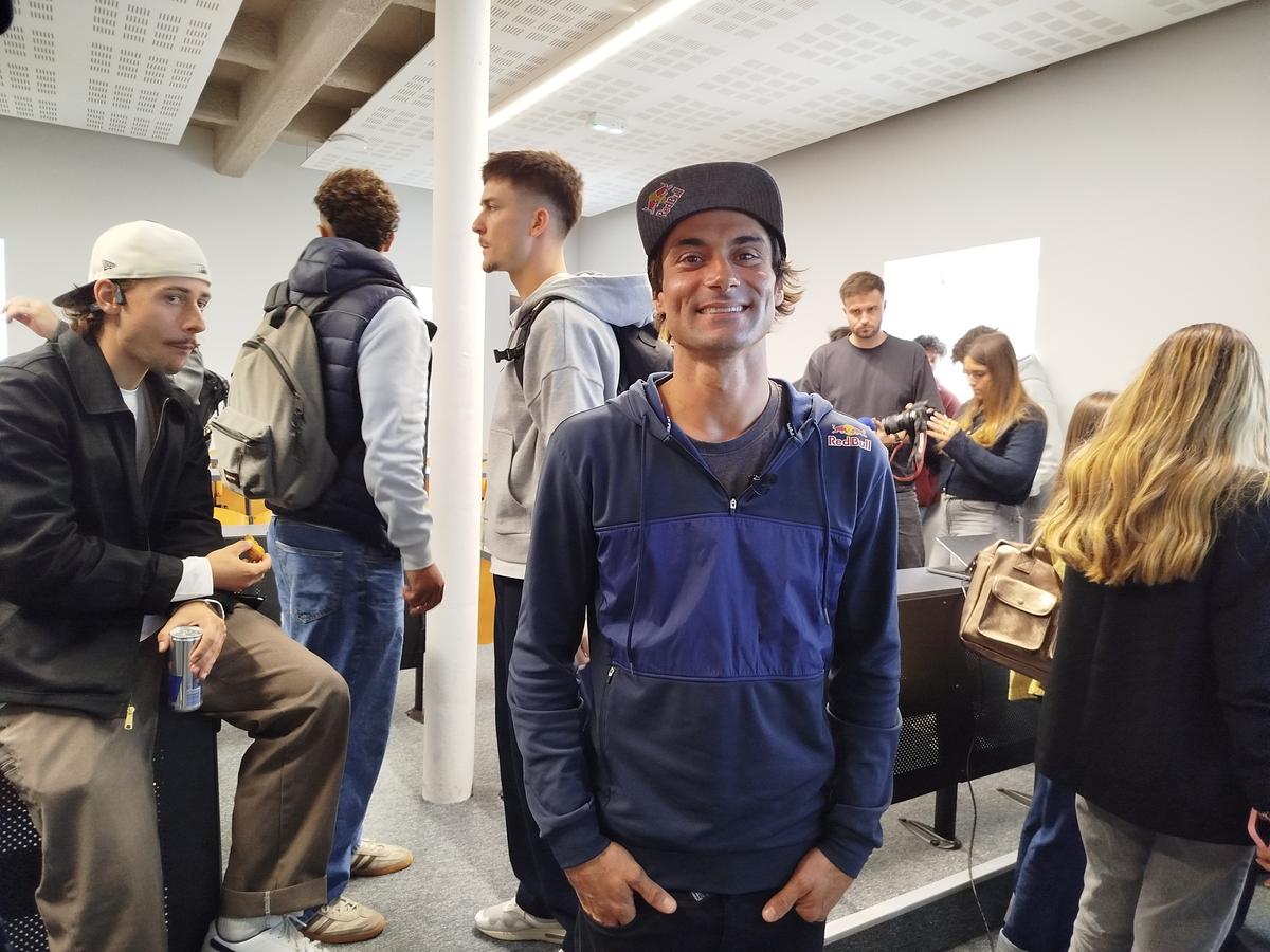 Valentin Delluc, mercredi 24 septembre dans les locaux de l’INSEEC, à Bordeaux.