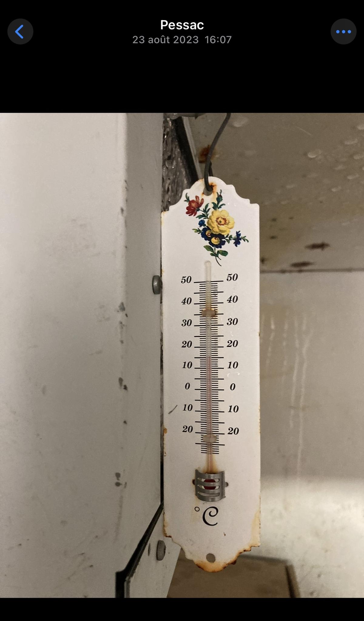 Le thermomètre du congélateur affichait plus de 15 degrés.