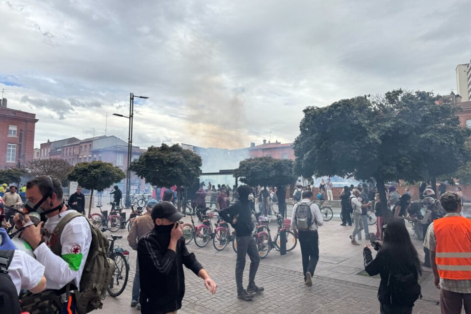 La situation s'est tendue à Saint-Cyprien, après la fin de la manifestation officielle.