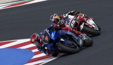Premier week-end de course du V4 Yamaha à Misano