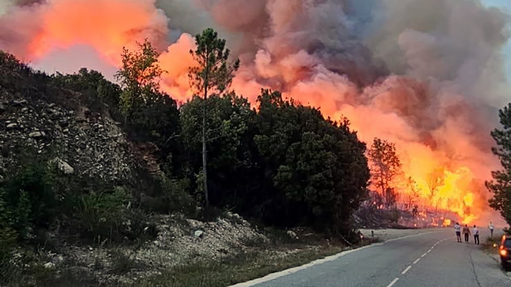 Un incendie s'est déclaré sur la commune de Venaco en Haute-Corse