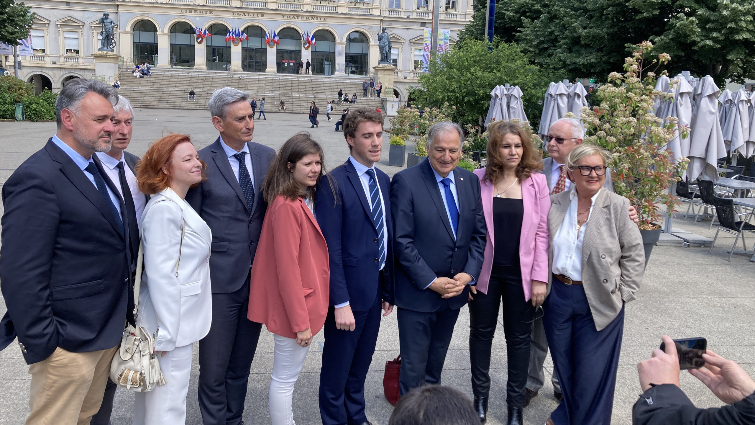 © Laurie Joanou - Les cinq candidats lors de la présentation du collectif, en mai dernier.