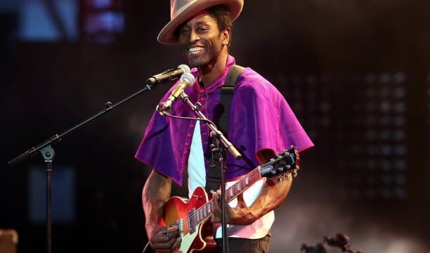 Keziah Jones lors de son passage à Jazz à Vienne en 2017.   Photo Jean Francois Souchet
