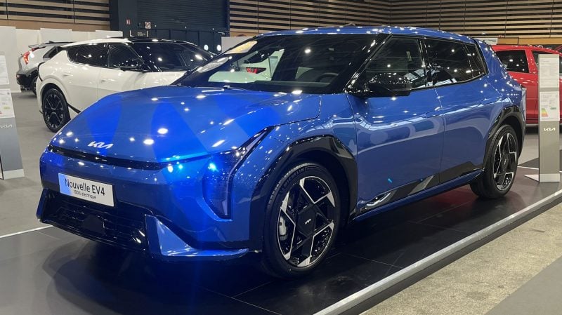 Kia EV4 au salon de Lyon 2025.