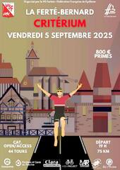 La Ferté Bernard 5 septembre 2025 infos de critérium