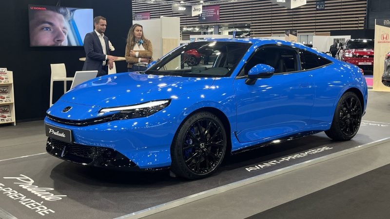 La nouvelle Honda Prelude est présentée au salon de Lyon 2025.