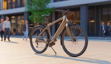Illustration de la nouvelle gamme de vélos électriques abordables lancée par Decathlon.