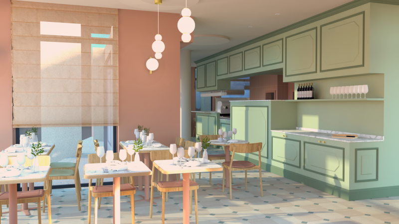 La foglia restaurant italien Les Agenceurs