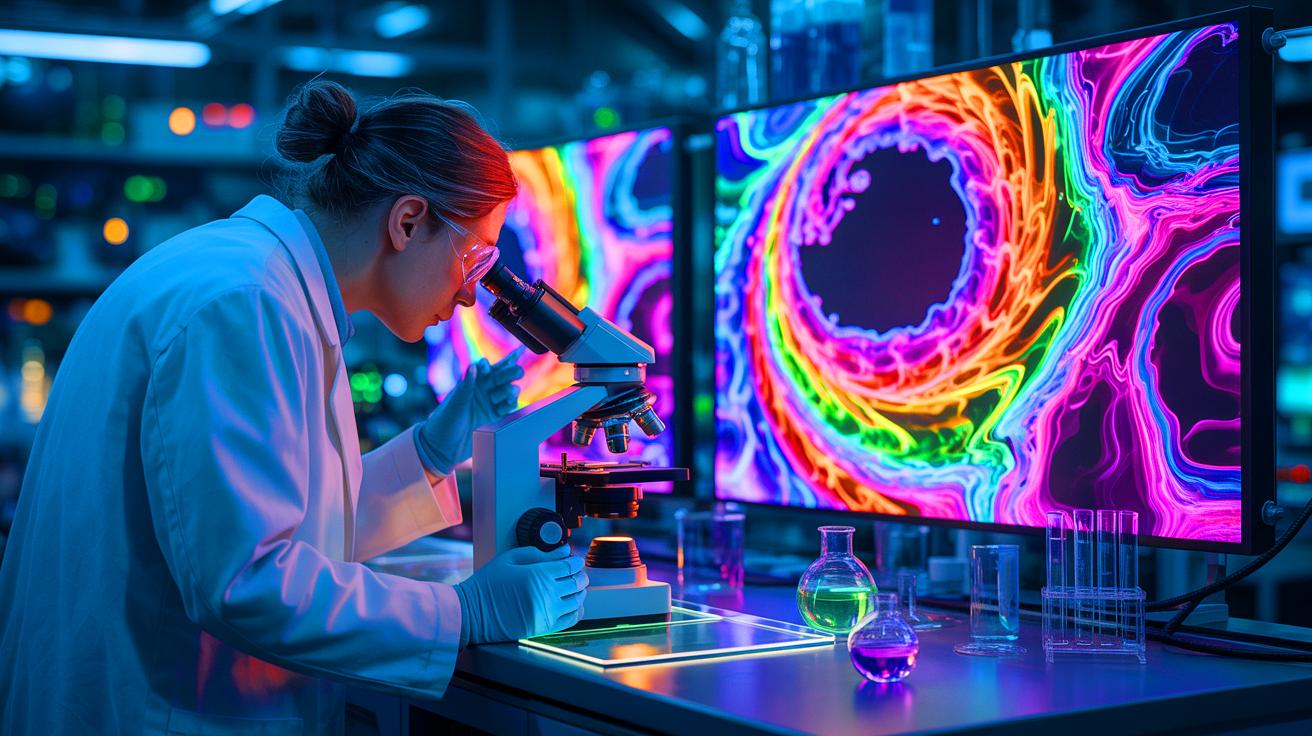 Illustration de la création d'un cristal temporel visible à l'œil nu par des physiciens de l'Université du Colorado Boulder.