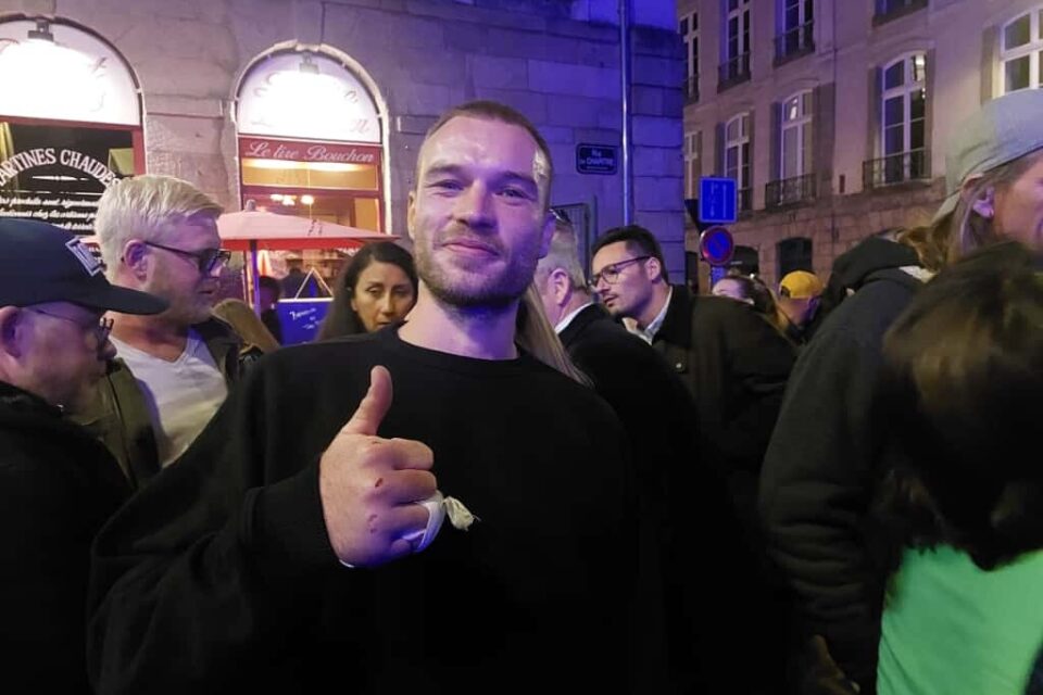 Nicolas Franco, l'un des patrons du restaurant Le Tire Bouchon à Renne,s à l'origine du concert gratuit de son amie d'enfance Luiza, ce jeudi soir à Rennes.