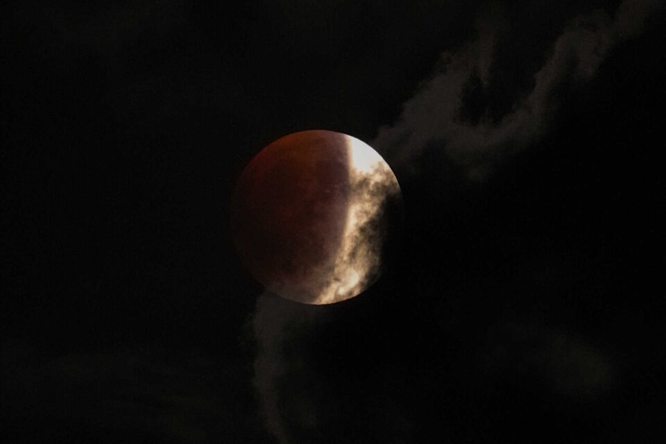 L'éclipse totale lunaire en Turquie