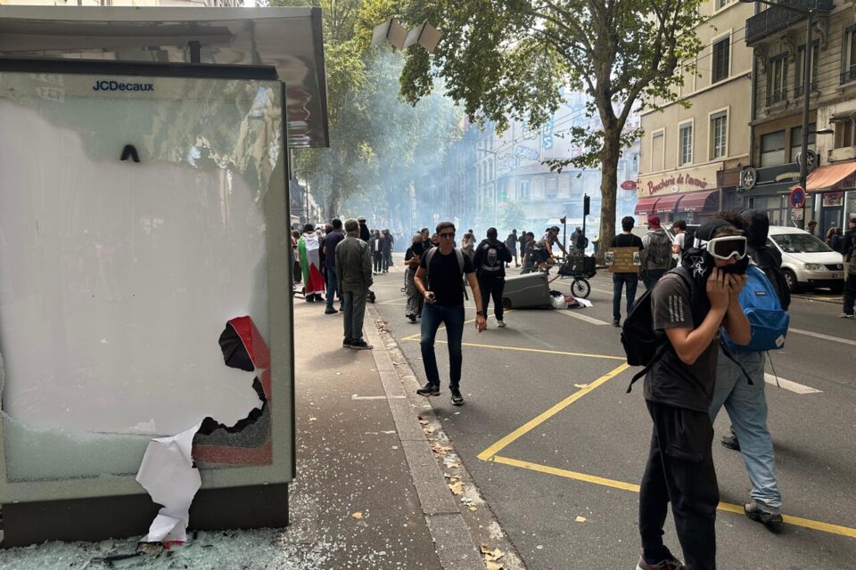 La manifestation du 10 septembre a dérivé en cortège sauvage et provoque des violences dans les 3 et 7e arrondissement de Lyon.