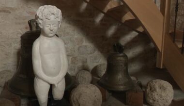 après 35 ans d'absence, Montcuq-en-Quercy retrouve son Manneken Pis