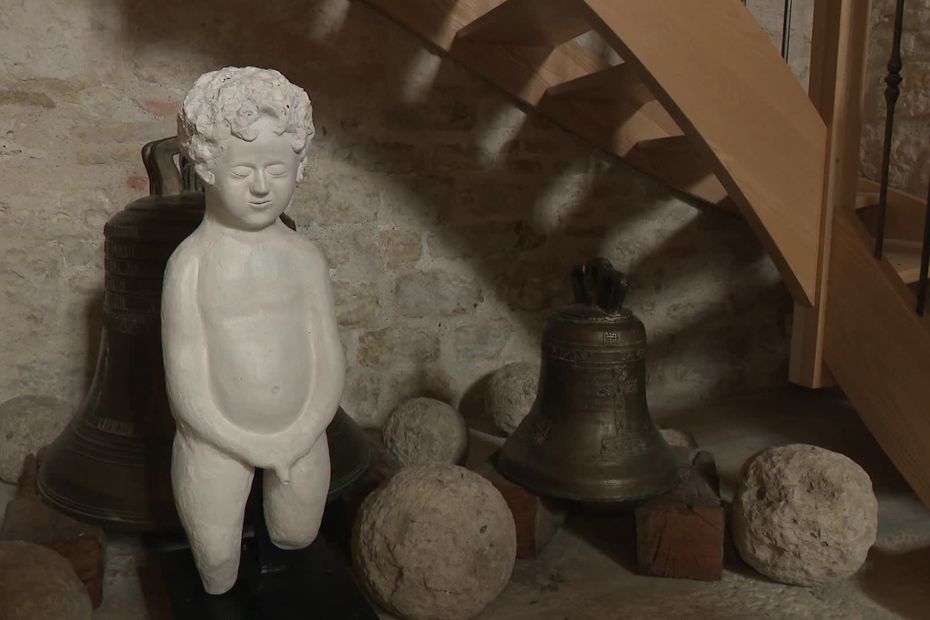 après 35 ans d'absence, Montcuq-en-Quercy retrouve son Manneken Pis