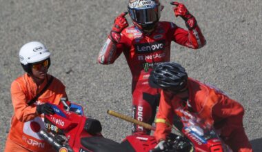 Pedro Acosta leader, Marc Márquez chute et s'agace