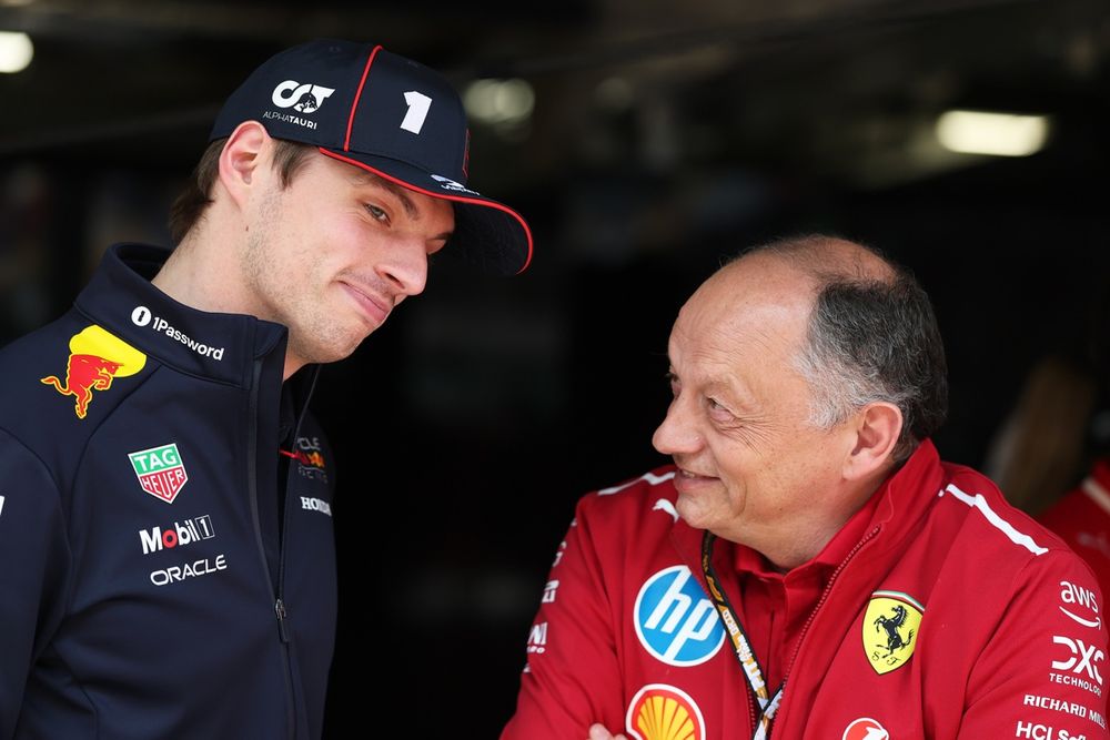 Max Verstappen et Frédéric Vasseur.