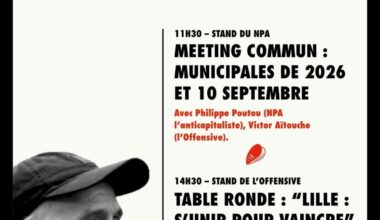 Lille (59) : Meeting avec Philippe poutou