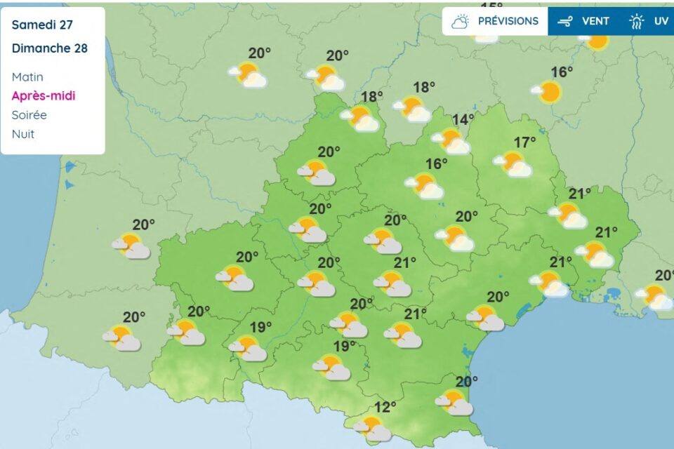 Le ciel sera très nuageux dimanche en Occitanie.