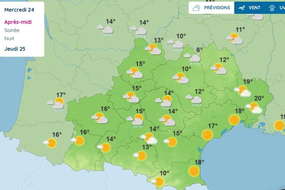 La météo de ce jeudi 25 septembre en Occitanie.