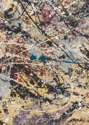 Jackson Pollock, Number 1A, 1948 (détail)