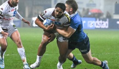 Rugby (Top 14) : le centre de Bordeaux-Bègles Moefana absent trois mois
