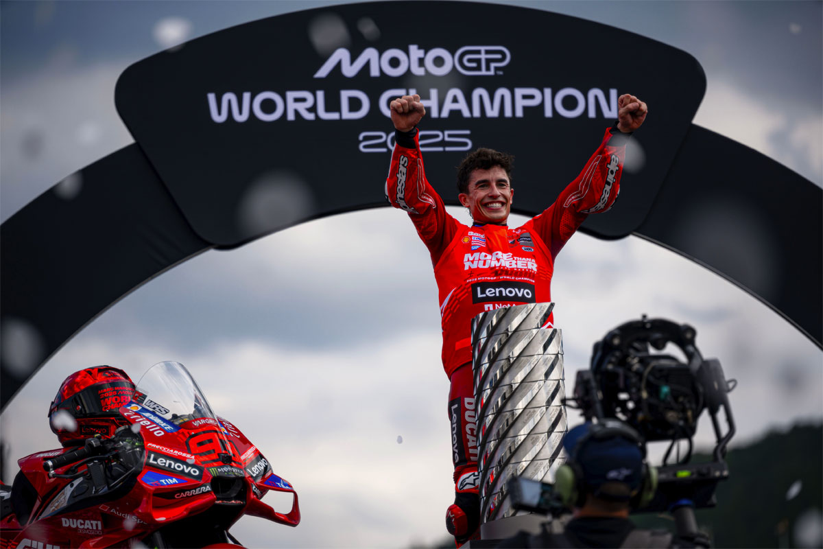 Marquez sacré Champion du Monde MotoGP - Le Repaire des Motards