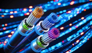 Illustration de la fibre optique à cœur creux et son potentiel révolutionnaire pour les communications.