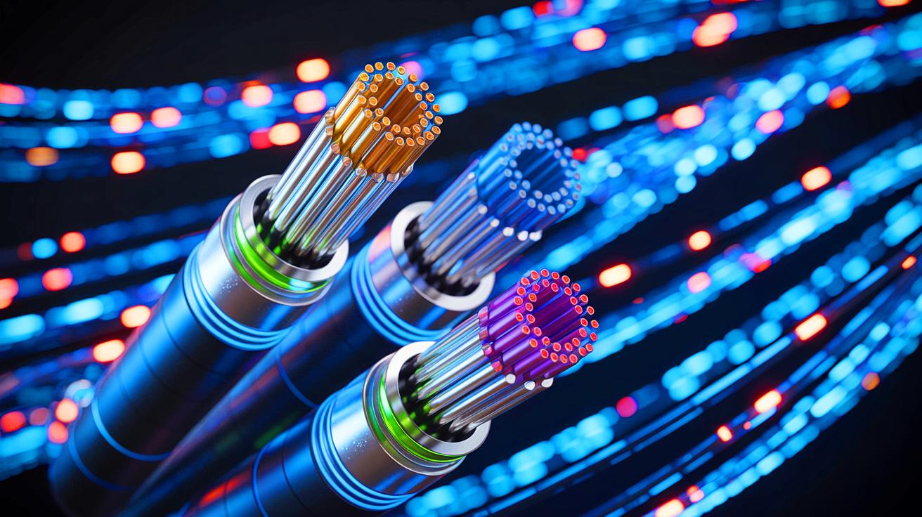 Illustration de la fibre optique à cœur creux et son potentiel révolutionnaire pour les communications.