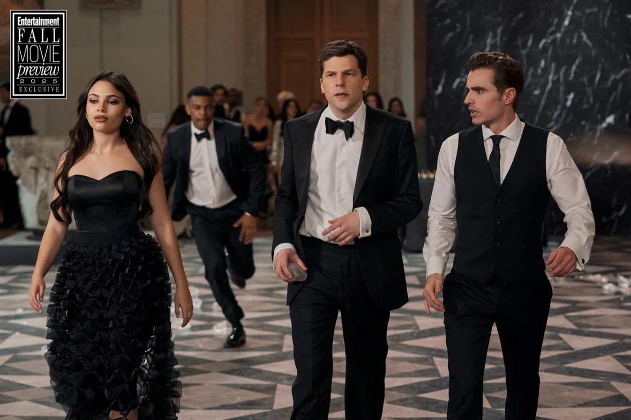 Insaisissables 3, Ariana Greenblatt, Jesse Eisenberg et Dave Franco