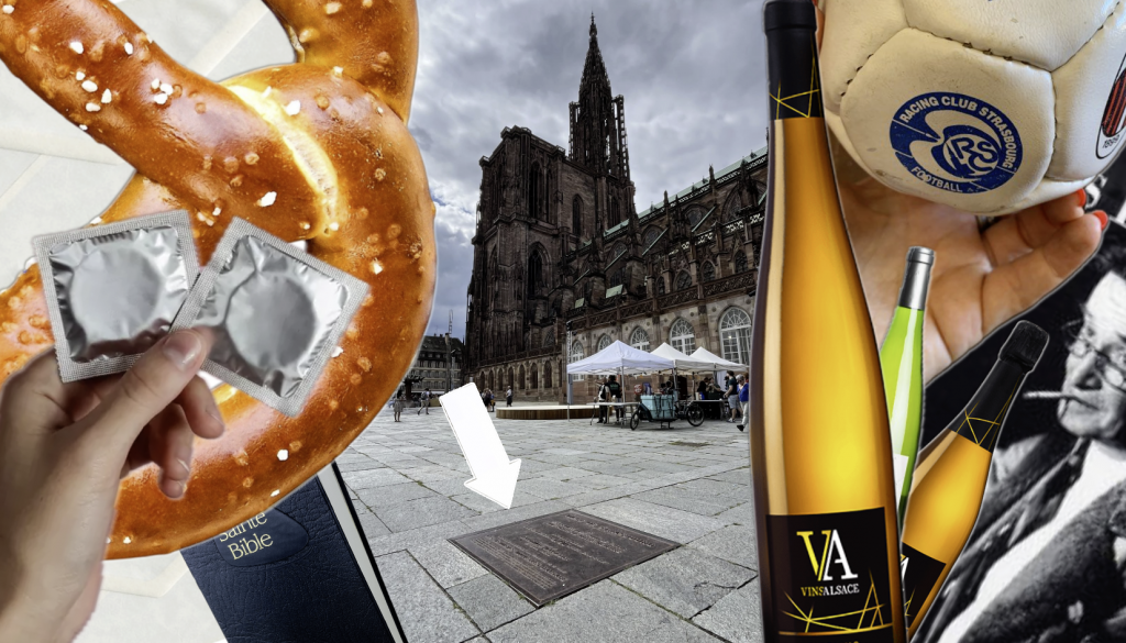 c’est quoi ce « caveau du futur » à côté de la cathédrale ?