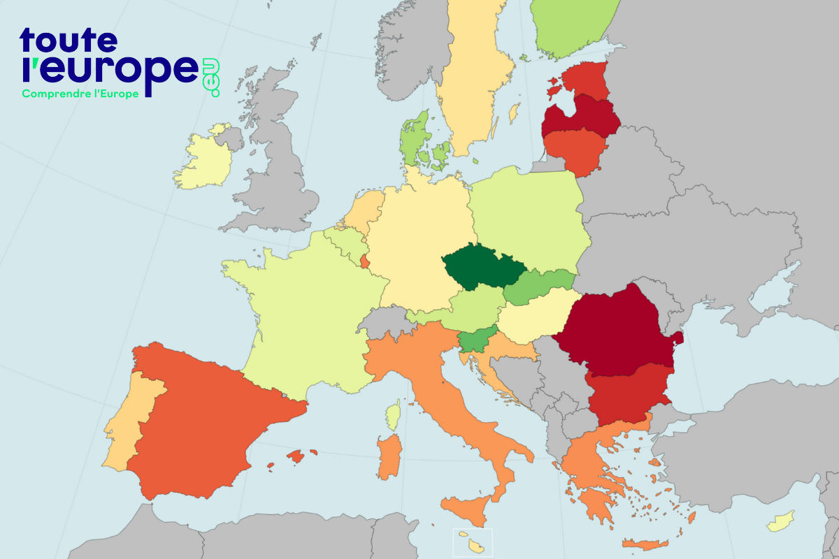 [Carte] La France compte moins de personnes pauvres que la moyenne européenne, mais plus de personnes modestes