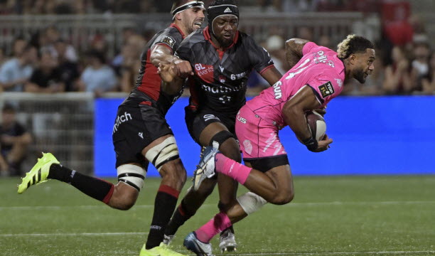 Peniasi Dakuwaqa a fait des misères à la défense du LOU. Photo Maxime Jegat