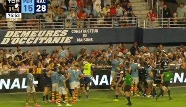 Top 14. Très moche bagarre générale à l'occasion de la 2e défaite de Perpignan à Aimé-Giral