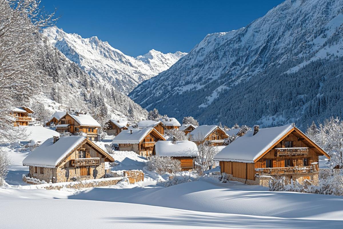 Ce village de montagne en Savoie est comme un mini Chamonix avec ses chalets et ses panoramas alpins